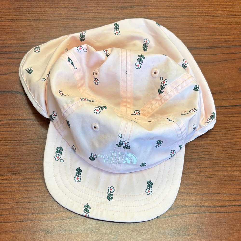 The North Face Kids Pale Pink Floral Baseball Cap